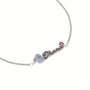PEERS HARDY Pulsera Ohana Stitch Disney de Plata de Ley con Esmalte y Cierre Deslizante