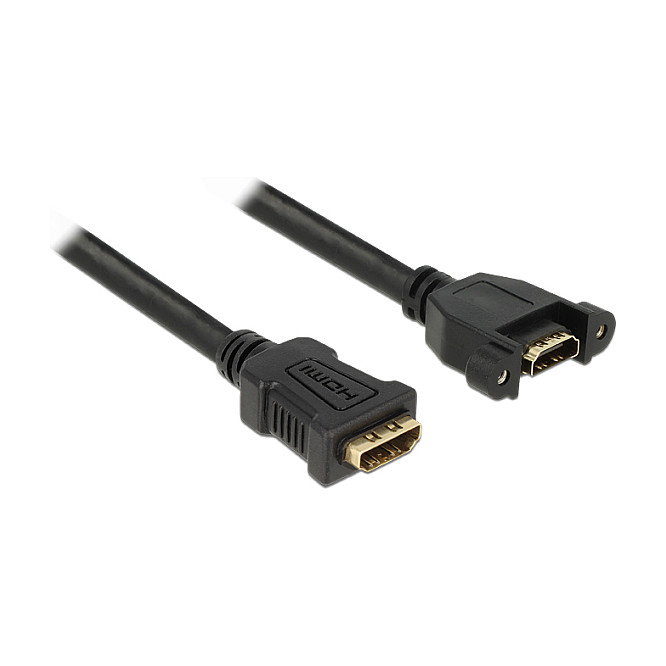 DeLOCK Adaptador HDMI Hembra a Hembra 0,25 m 4K 30 Hz Negro