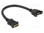 DeLOCK Cable HDMI de empotrar 2xHDMI Hembra 0,25 m