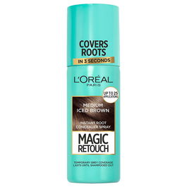 L'Oreal Paris, Magic Retouch, Spray retoca raíces,   Medium Iced Brown, 75 ml
