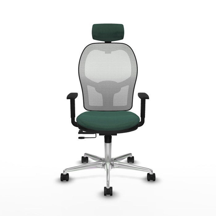 PIQUERAS Y CRESPO Silla de oficina Jorquera Verde botella y Blanco PIQUERAS Y CRESPO Silla de oficina Jorquera Verde botella y Blanco