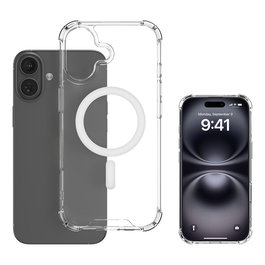 4smarts Hybrid Case Ibiza Funda Bumper Transparente para Apple iPhone 17 Compatible con MagSafe Proteccion contra caidas 1.2 m