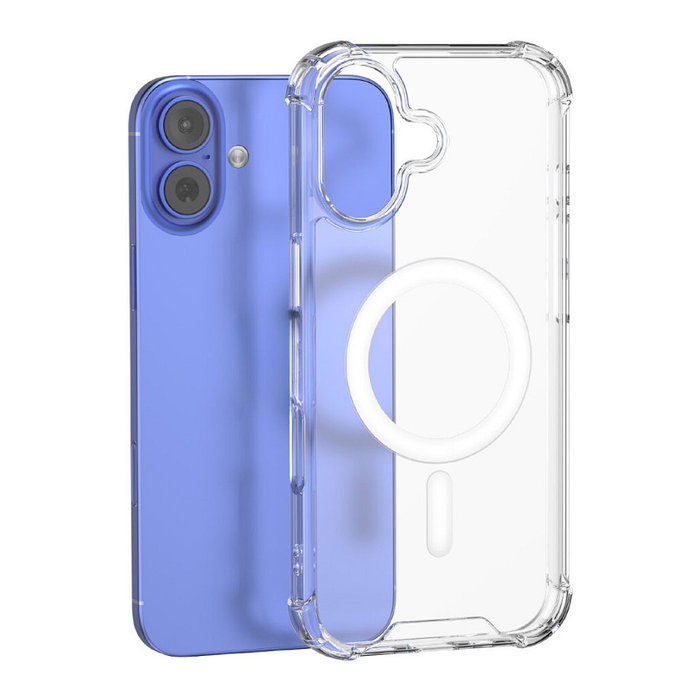 4smarts Hybrid Case Ibiza Funda Bumper Transparente para Apple iPhone 17 Compatible con MagSafe Proteccion contra caidas 1.2 m