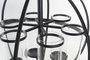 DKD Home Decor Portavela Vintage Negro Metal Cristal 60 x 73 x 60 cm