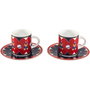 Bialetti Set de 2 Tazas con Platillos Joyful Memories