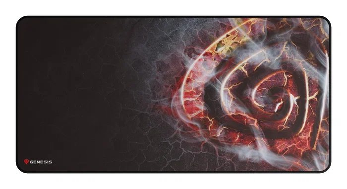 Genesis Carbon 500 Maxi Lava G2 Alfombrilla de Ratón Gaming Multicolor Superficie Speed, 900 x 450 mm, Antideslizante, Resistente Agua