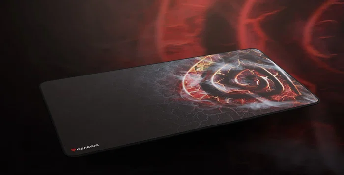 Genesis Carbon 500 Maxi Lava G2 Alfombrilla de Ratón Gaming Multicolor Superficie Speed, 900 x 450 mm, Antideslizante, Resistente Agua