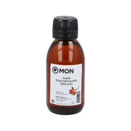 MON Aceite Puro de Rosa Mosqueta 125ml para Arrugas, Estrías y Cicatrices - Regenera y Nutre la Piel