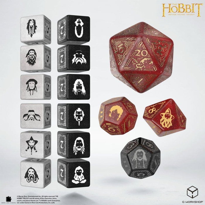 Q Workshop El Hobbit TCG Set de 16 Dados Ember Hearth Q Workshop El Hobbit TCG Set de 16 Dados Ember Hearth