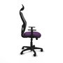 PIQUERAS Y CRESPO Silla de oficina Alocén, Mecanismo Sincro, Morado/Negro