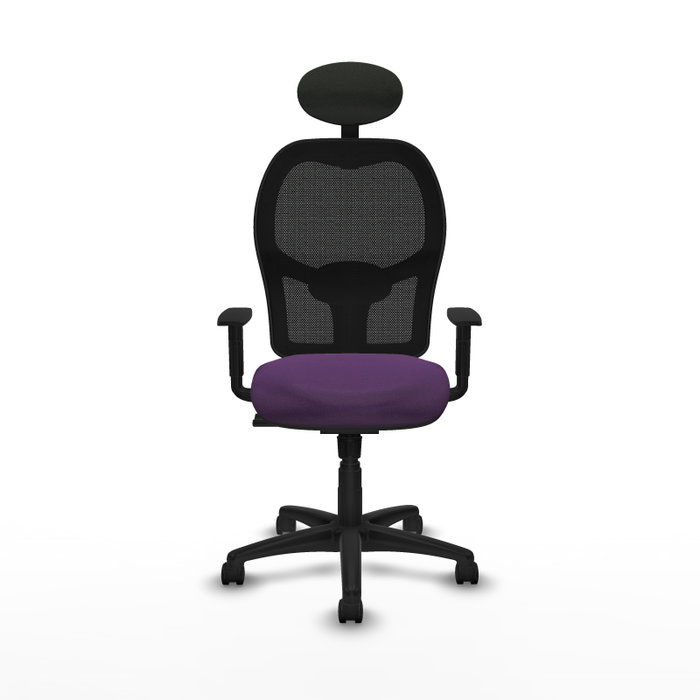 PIQUERAS Y CRESPO Silla de oficina Alocén, Mecanismo Sincro, Morado/Negro PIQUERAS Y CRESPO Silla de oficina Alocén, Mecanismo Sincro, Morado/Negro