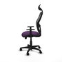 PIQUERAS Y CRESPO Silla de oficina Alocén, Mecanismo Sincro, Morado/Negro
