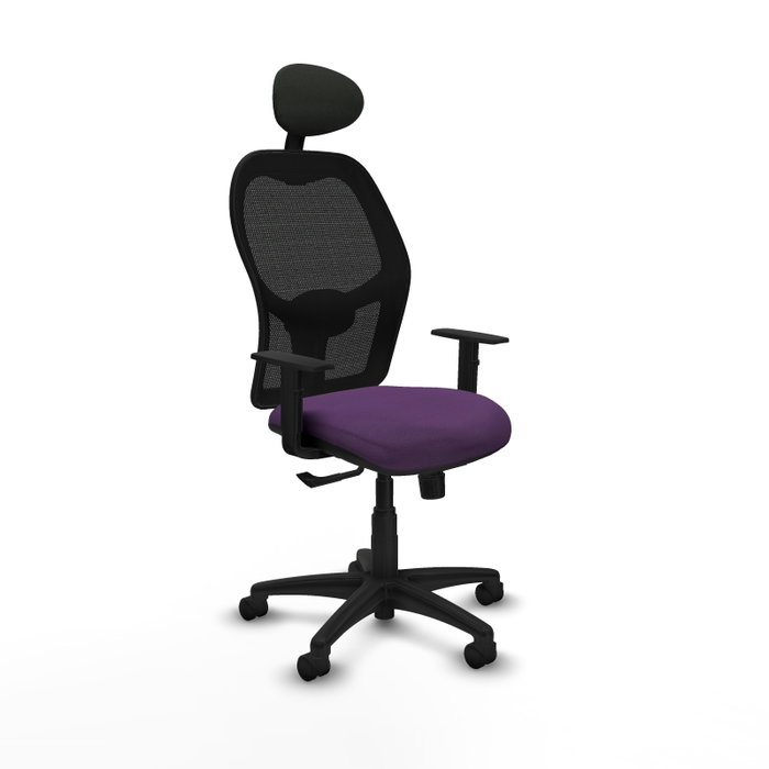 PIQUERAS Y CRESPO Silla de oficina Alocén, Mecanismo Sincro, Morado/Negro PIQUERAS Y CRESPO Silla de oficina Alocén, Mecanismo Sincro, Morado/Negro