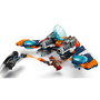 LEGO 76278 Warbird de Rocket vs. Ronan Set de Construcción Marvel Guardianes de la Galaxia - Nave Espacial con Minifiguras