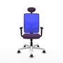 PIQUERAS Y CRESPO Silla de oficina Motilla con mecanismo Sincro, Morado y Azul