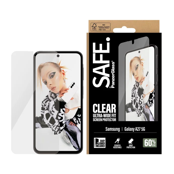 PanzerGlass SAFE. Protector de pantalla para Samsung Galaxy A27 5G Ultra-Wide Fit