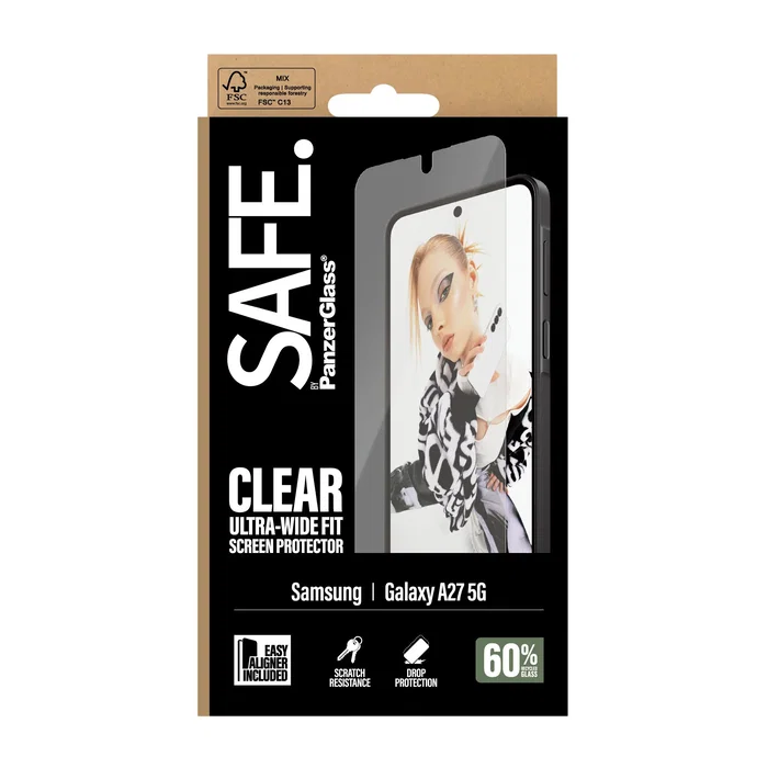 PanzerGlass SAFE. Protector de pantalla para Samsung Galaxy A27 5G Ultra-Wide Fit