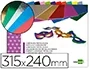 Liderpapel Bloc trabajos manuales cartulina metalizada 240x315mm 10 hojas colores surtidos