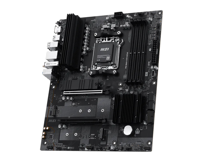 MSI Pro B840-S EVO WiFi 6E Placa Base ATX con Socket AM5 para AMD Ryzen 7000/8000/9000 Series, DDR5, M.2, SATA, RAID 0/1/10, Realtek ALC897, HDMI 2.1, USB 3.2