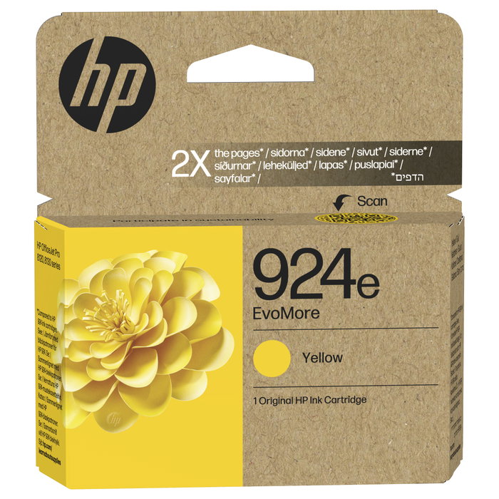 HP 924e EvoMore Cartucho de Tinta Amarillo HP 924e EvoMore Cartucho de Tinta Amarillo