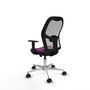 PIQUERAS Y CRESPO Silla de oficina Jorquera Morada con Malla Gris