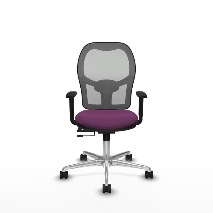 PIQUERAS Y CRESPO Silla de oficina Jorquera Morada con Malla Gris