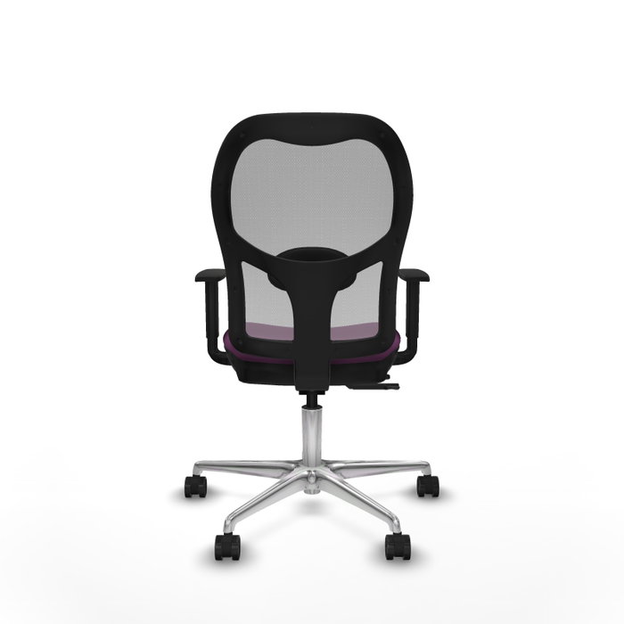 PIQUERAS Y CRESPO Silla de oficina Jorquera Morada con Malla Gris