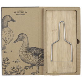 Cook Concept Kit 2 Piezas Foie Gras con Tabla de Bambú y Lira