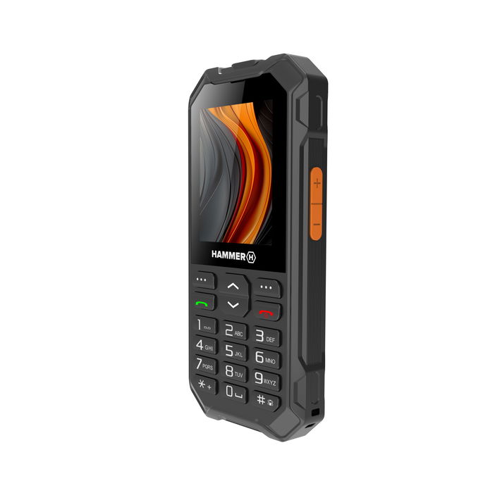 Hammer HAMMER 6 LTE - Teléfono Móvil Rugerizado Resistente IP68 MIL-STD-810H, Pantalla 2.4", Botón SOS, VoLTE, Batería 2500 mAh, Dual SIM, Negro