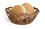 Inde Cesta para Pan Oval de Rattan PP 18 x 13 x 8.2 cm (24 Unidades)