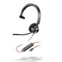Poly Blackwire 3310 Monaural USB-C con Adaptador USB-C/A