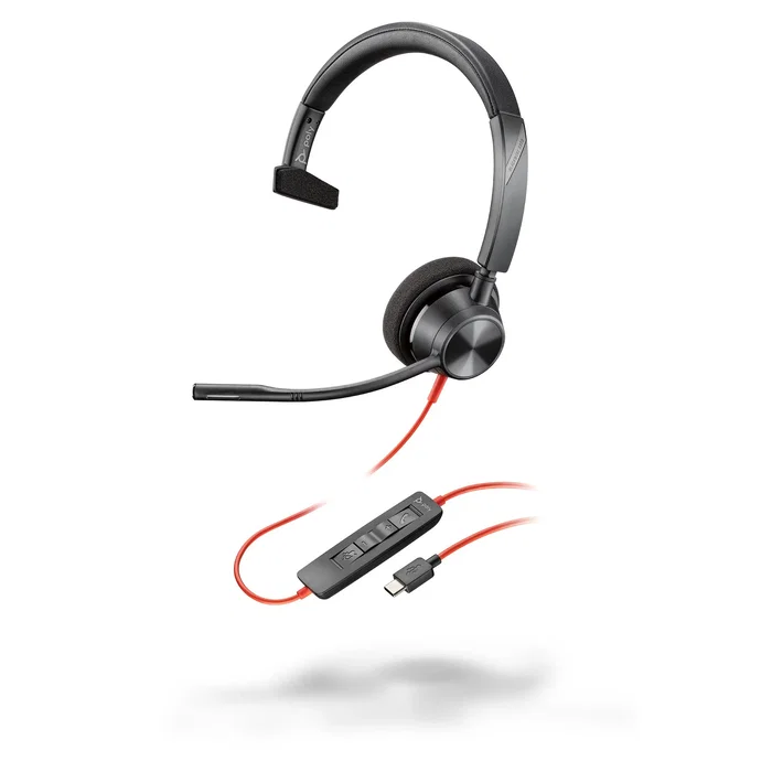 HP Blackwire 3310 Auriculares Monoaurales USB-C con Adaptador USB-C/A, Negro HP Blackwire 3310 Auriculares Monoaurales USB-C con Adaptador USB-C/A, Negro