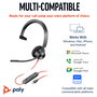 HP Poly Auriculares Mono Blackwire C3310 USB-C/A Negro, Incluye Adaptador, Compatible con Windows, Mac, Android, iOS, 103 g