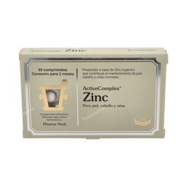 Pharma Nord Activecomplex Zinc 60 Comprimidos | Contribuye al Mantenimiento de Piel, Uñas y Cabello