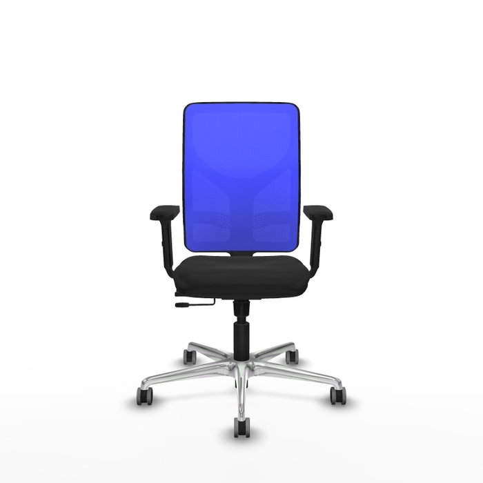 PIQUERAS Y CRESPO Silla de oficina Motilla Negro/Azul con mecanismo Sincro/Traslack