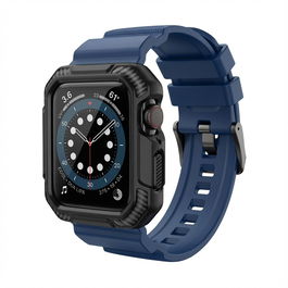 GUAN GA-MAG-BNDA-P+BMS Brazalete Premium Pro para Apple Watch, Azul/Negro, 40mm, 41mm, 38mm, 42mm (Series 10)