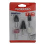 Workpro Juego de 5 Cabezales de Muela Mini con Vástago ø6 mm