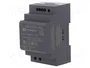 Mean Well Convertidor de voltaje 5V/10,8A IN: 9~36VDC para riel DIN