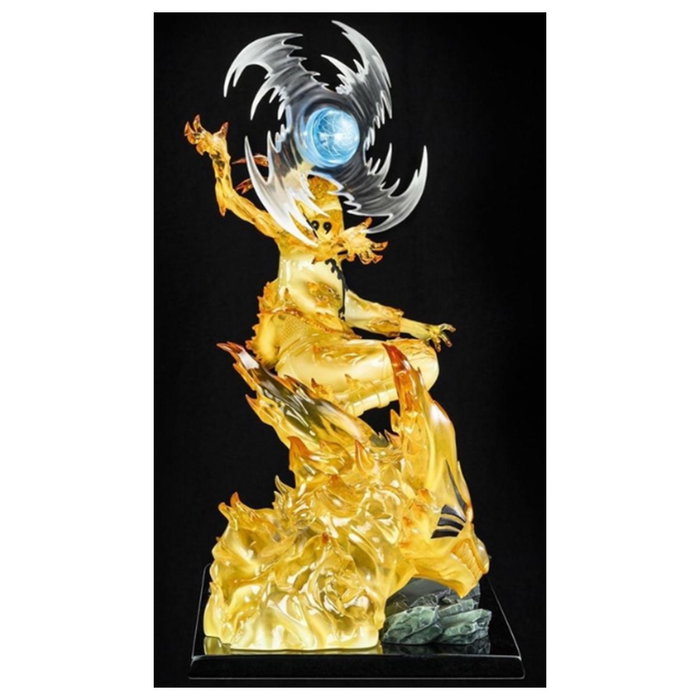 Tsume Art Figura Naruto Shippuden Naruto 4th War con Rasen Shuriken y Chakra de Kyuubi - Estatua 1/6 Resina y PVC