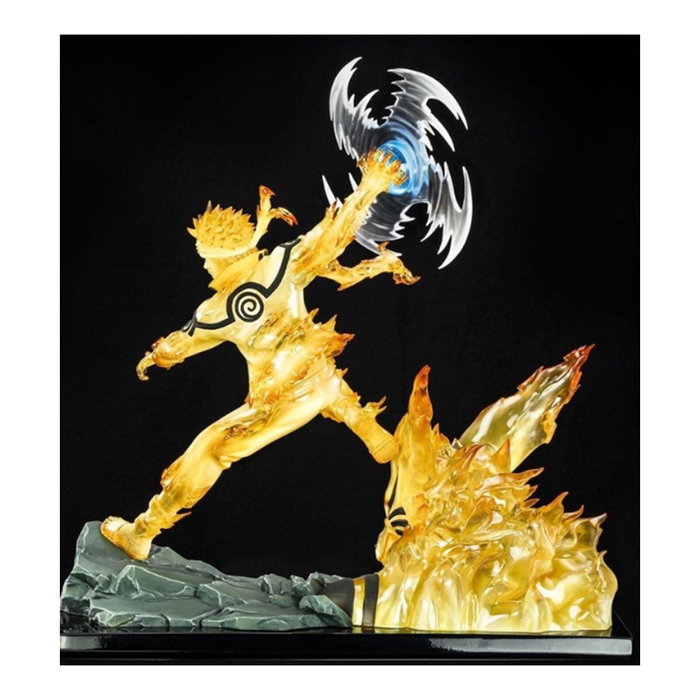 Tsume Art Figura Naruto Shippuden Naruto 4th War con Rasen Shuriken y Chakra de Kyuubi - Estatua 1/6 Resina y PVC