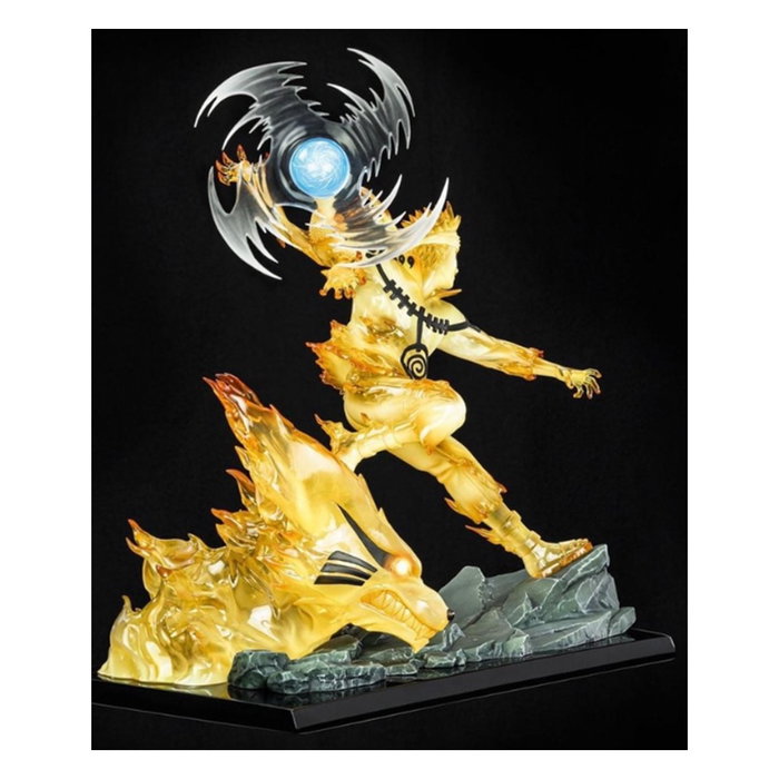 Tsume Art Figura Naruto Shippuden Naruto 4th War con Rasen Shuriken y Chakra de Kyuubi - Estatua 1/6 Resina y PVC