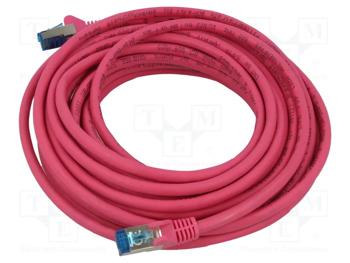 GOOBAY Patch cord Cat 6a S/FTP de 7,5m con RJ45 rosa GOOBAY Patch cord Cat 6a S/FTP de 7,5m con RJ45 rosa