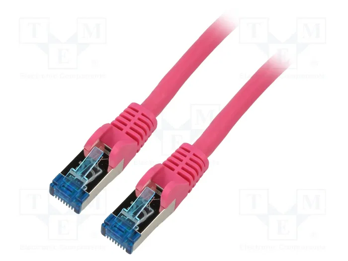 GOOBAY Patch cord Cat 6a S/FTP de 7,5m con RJ45 rosa GOOBAY Patch cord Cat 6a S/FTP de 7,5m con RJ45 rosa