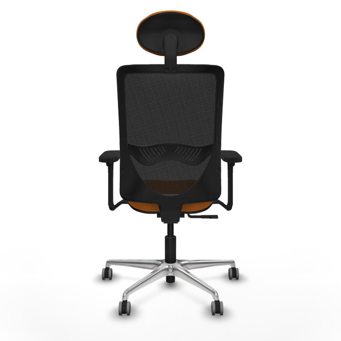 PIQUERAS Y CRESPO Silla de oficina Zulema Naranja y Negro con mecanismo Sincro PIQUERAS Y CRESPO Silla de oficina Zulema Naranja y Negro con mecanismo Sincro