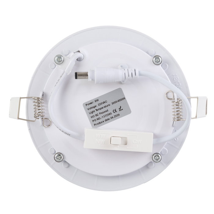 Placa LED Circular CCT 6W 600Lm 3000-6000K