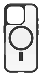OtterBox React Series para MagSafe para Apple iPhone 16 Pro, Black Crystal
