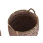 DKD Home Decor Set de 3 Cestas de Ratán Melocotón 52x52x58 cm