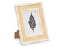 Giftdecor Portafotos Cuerda Madera Blanco Natural 13 x 18 cm (Set de 12)