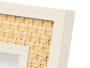 Giftdecor Portafotos Cuerda Madera Blanco Natural 13 x 18 cm (Set de 12)