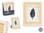 Giftdecor Portafotos Cuerda Madera Blanco Natural 13 x 18 cm (Set de 12)